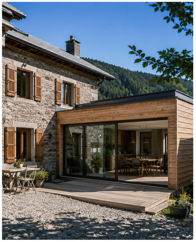 Rénovation complète — pièce de vie après travaux